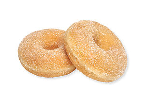 Donut mit Kristallzucker