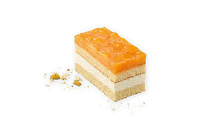 Mandarin cheese and cream slice Mandarin cheese and cream slice