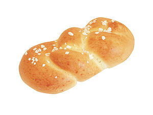 Plaited butter and yeast bun