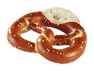 Laugenbrezel geschnitten