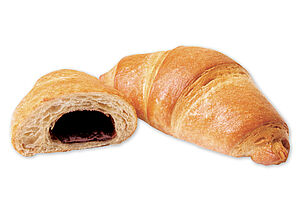 Buttercroissant mit Schokocreme XXL Buttercroissant mit Schokocreme XXL