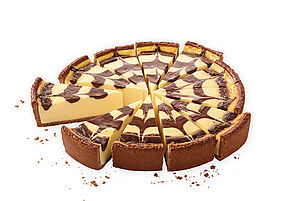 Zebra cream cheese tart Zebra cream cheese tart
