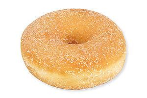 Donut mit Kristallzucker