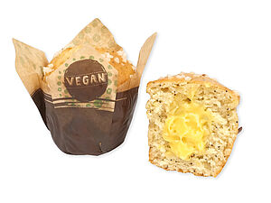 Vegan lemon and poppy seed Muffin