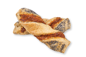 Knusperstick mit Mohn